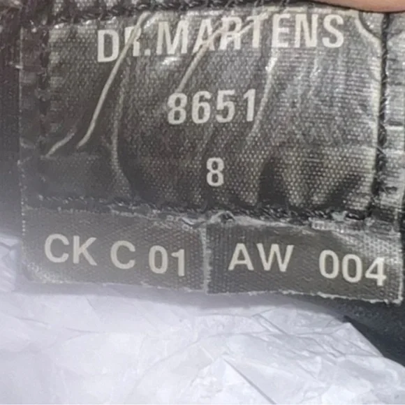 Dr. Martens 8651 Brown Leather Platform Oxfords Made In England Mens 8 Vintage - Picture 7 of 8